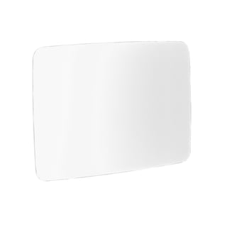 Glass writing board STELLA with rounded corners, 1500x1000 mm, white