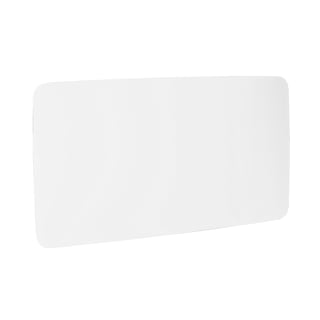 Glass writing board STELLA with rounded corners, 2000x1000 mm, white