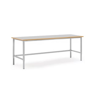ESD Arbetsbord, 2000x800 mm, med ljusgrå ESD-skiva