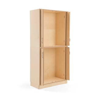 Wooden craft storage cabinet, 2100x1000x490 mm, birch