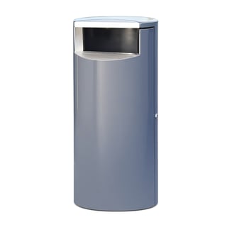 Affaldsbeholder LENNOX, Ø 400x860 mm, 100 liter, grå