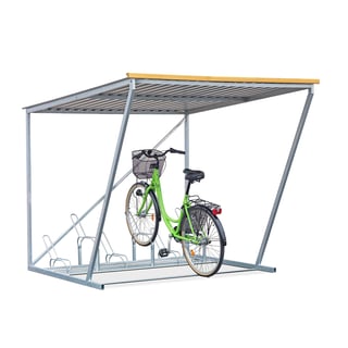 Complete bicycle shelter BRIDGE, 6 bicycles