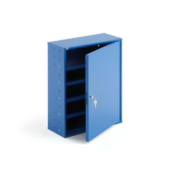 Small storage SERVE, no bins, 580x470x205 mm, blue AJ Products
