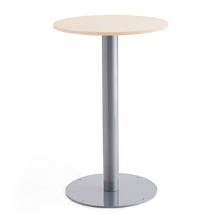 Round bar table ALVA, Ø700x1100 mm, birch
