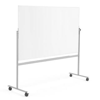 Mobil whiteboard DORIS, dubbelsidig, golvstativ, 2000x1200 mm