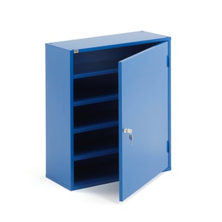 Szafka warsztatowa SERVE, bez pojemników, 800x600x275 mm, niebieski