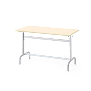School desk 184, silver, birch laminate