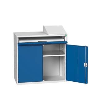 Computer workstation BOTT®, open top with writing surface
