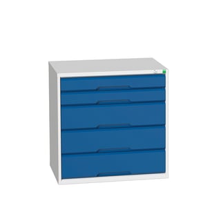 Drawer unit BOTT®, 5 drawers, 800x800x550 mm