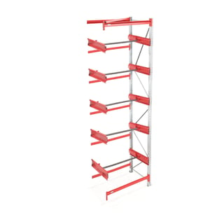 Cable reel racking ULTIMATE, add-on unit, 5000x1350x1100 mm