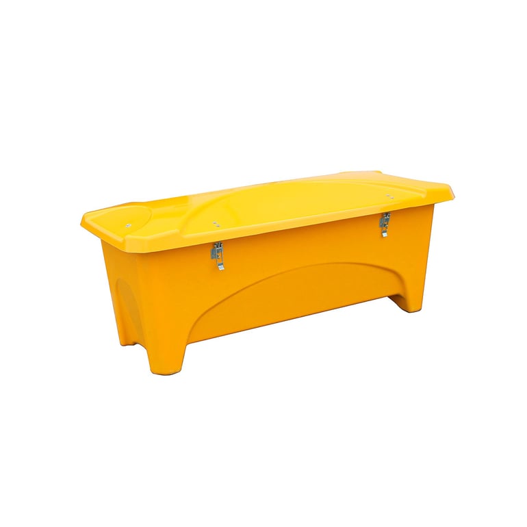 Outdoor storage box, 1760x750x745 mm, 475 L, yellow | AJ Products