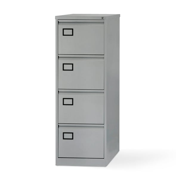 Bisley foolscap filing 4 drawers, grey AJ Products