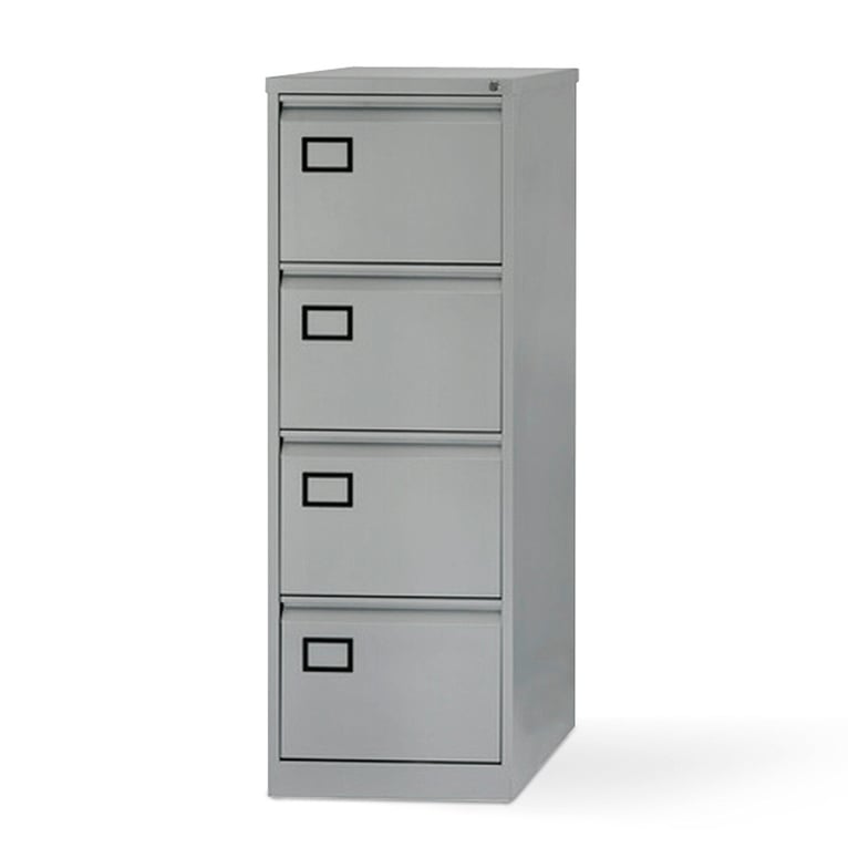 Bisley foolscap filing 4 drawers, grey AJ Products