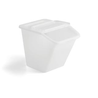 Storage container FENTON, 435x560x395 mm, 55 L, white