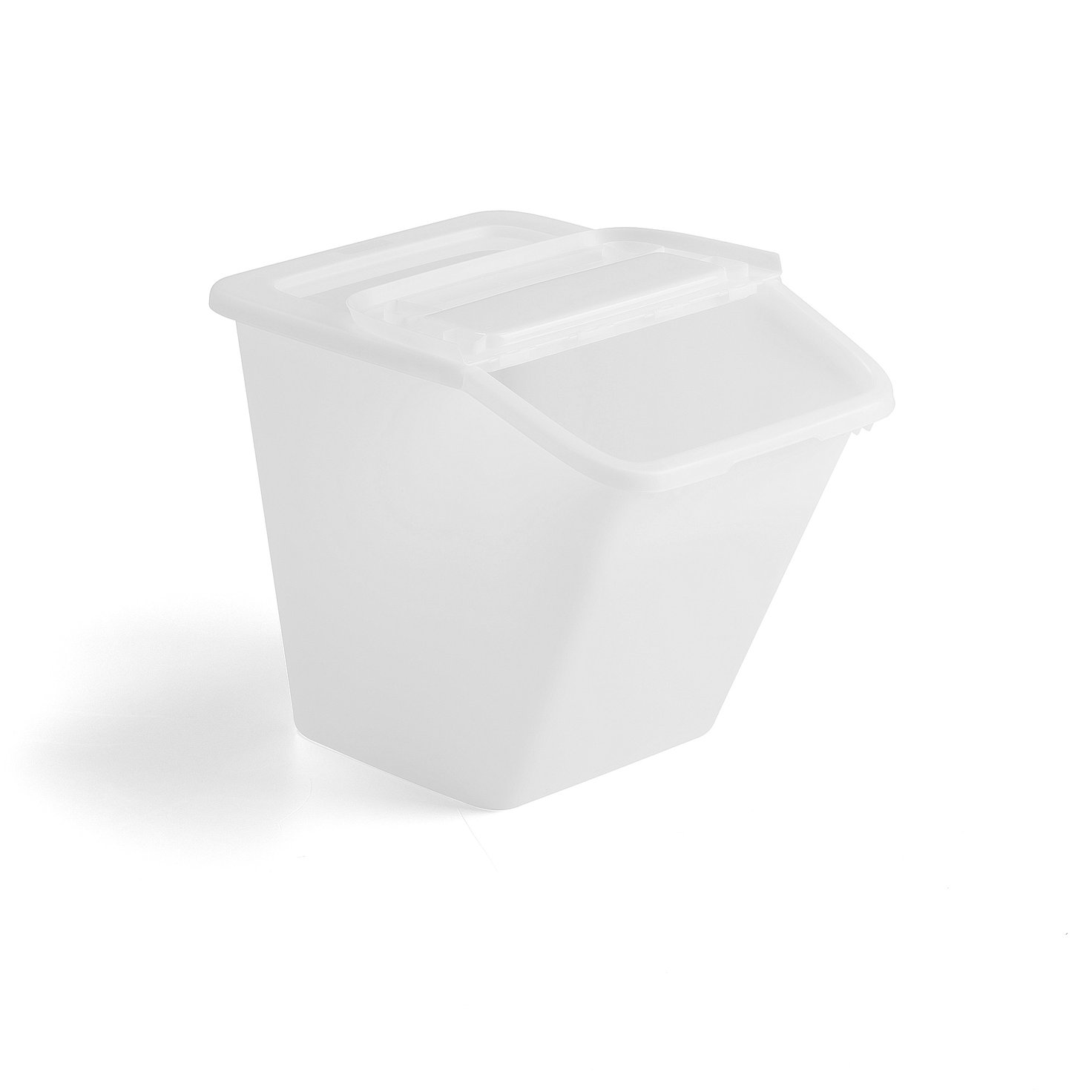 Storage container FENTON, 435x560x395 mm, 55 L, white AJ Products