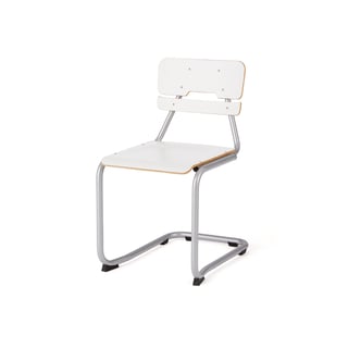 Školní židle LEGERE II, výška 450 mm, bílá