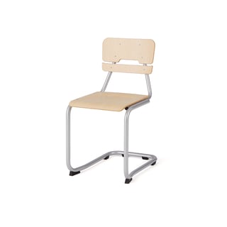 Classroom chair LEGERE I, H 450 mm, birch