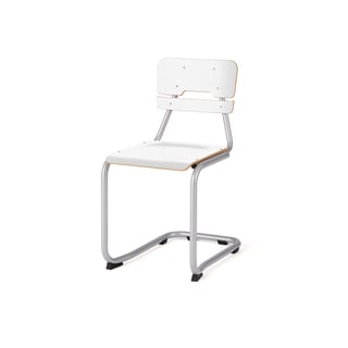 Classroom chair LEGERE I, H 450 mm, white