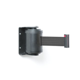 Absperrsystem mit Band 180 Grad, 4500 mm, schwarz/schwarz
