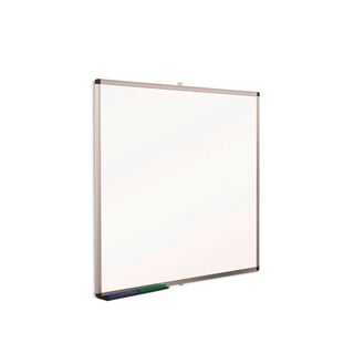 Budget magnetic whiteboard, 1200x1200 mm