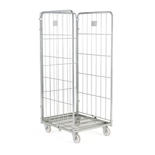 3 sided roll cage MANOR, 400 kg load, 720x800x1800 mm