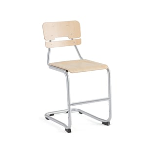 Classroom chair LEGERE I, H 500 mm, birch