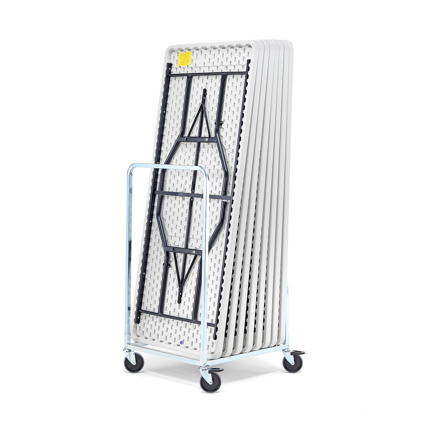 8 folding tables + trolley, 760x1530 mm AJ Products