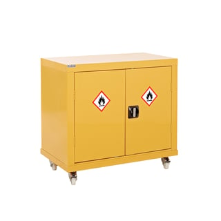 Mobile hazardous substance cabinet, 840x900x460 mm