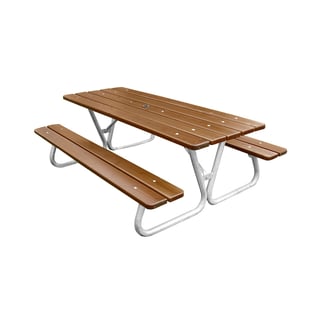 Záhradný stôl s lavicami HALLON, 1800x600x1300 mm