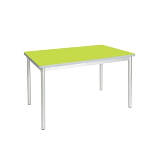 School dining table ENVIRO, 1200x750x710 mm, lime, silver