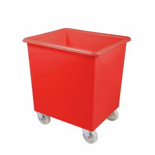 Mobile container truck, 705x620x530 mm, 135 L, red