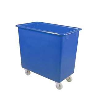 Mobile container truck, 785x825x480 mm, 200 L, blue