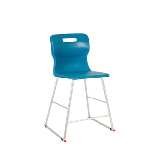 High classroom chair, H 560 mm, blue