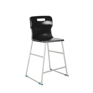 High classroom chair, H 685 mm, black
