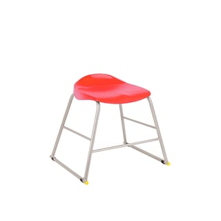 Ultimate plastic stool, H 445 mm, red