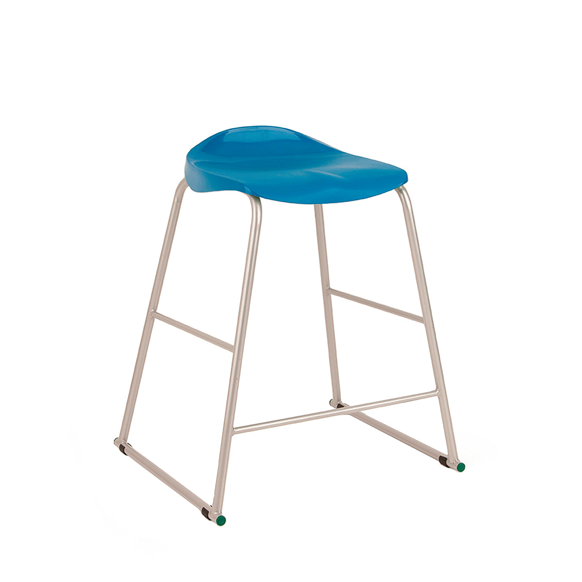 Blue store plastic stool