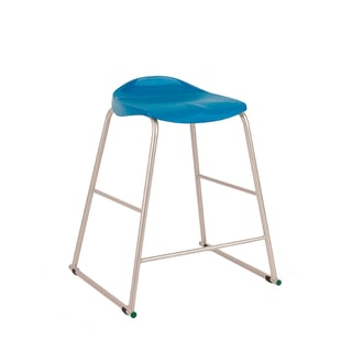 Ultimate plastic stool, H 610 mm, blue