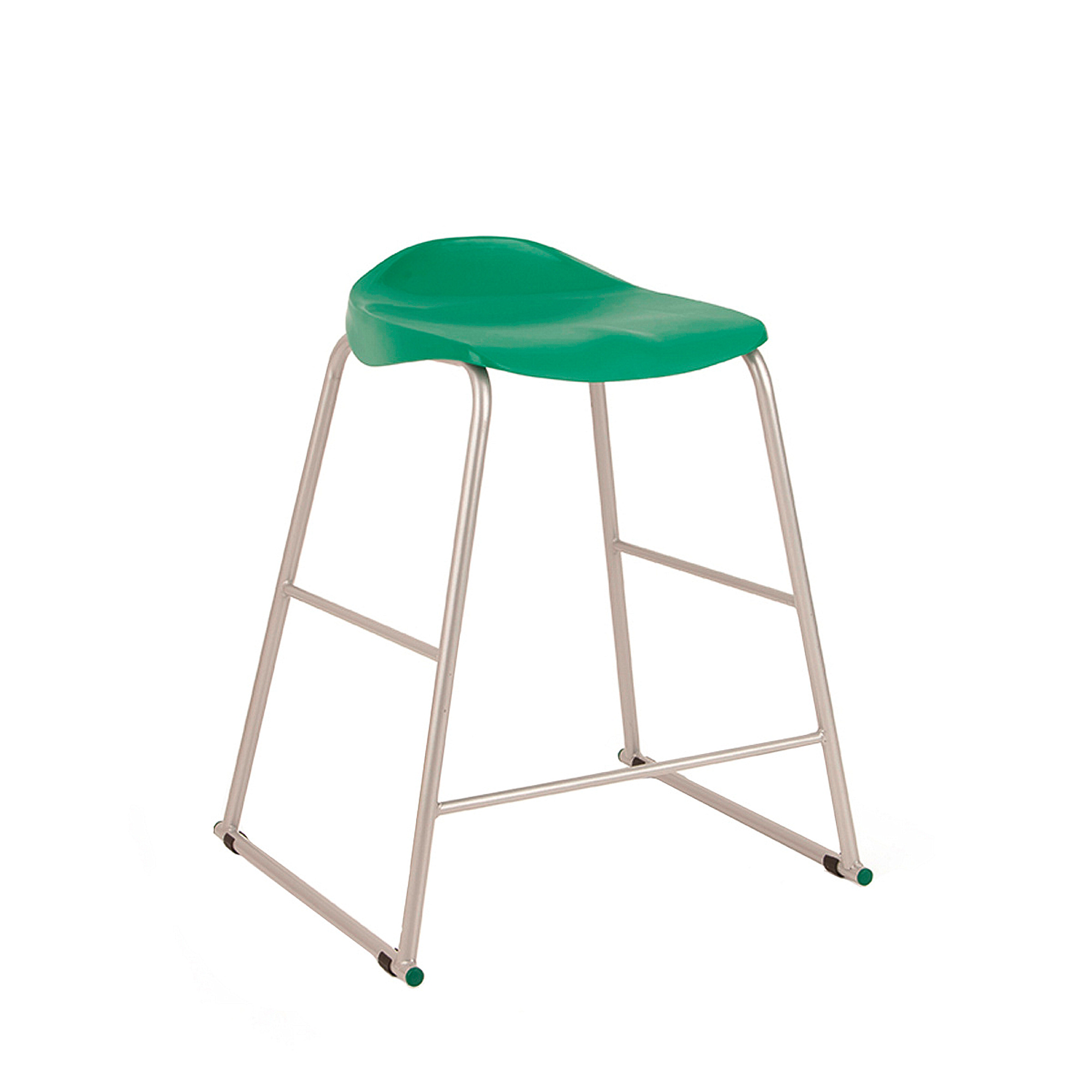 Green plastic online stool