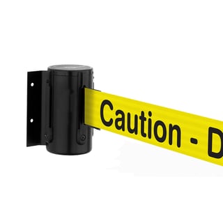 Tensabarrier® small printed belt barrier, Caution - Do Not Enter, 2.3 m