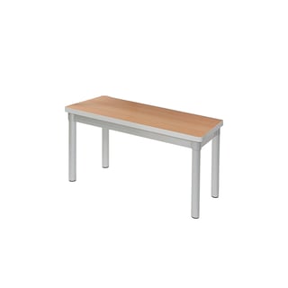 School dining bench ENVIRO, 1000x330x430 mm, beech, silver