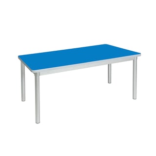 Early years table ENVIRO, 1200x600x530 mm, blue, silver