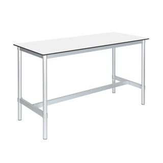 Premium lab table ENVIRO, 1500x600x900 mm, white, silver