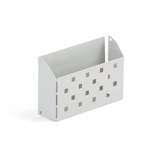 Storage compartment for locker, W 180 mm, grey