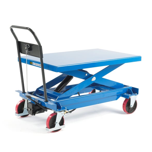 Hydraulic lift trolley ACE, 1000 kg, 1200x800x425 mm AJ Products