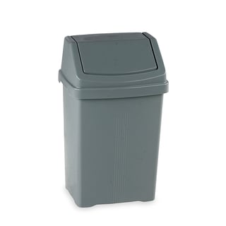 Plastic swing bin, 540x335x270 mm, 25 L, grey