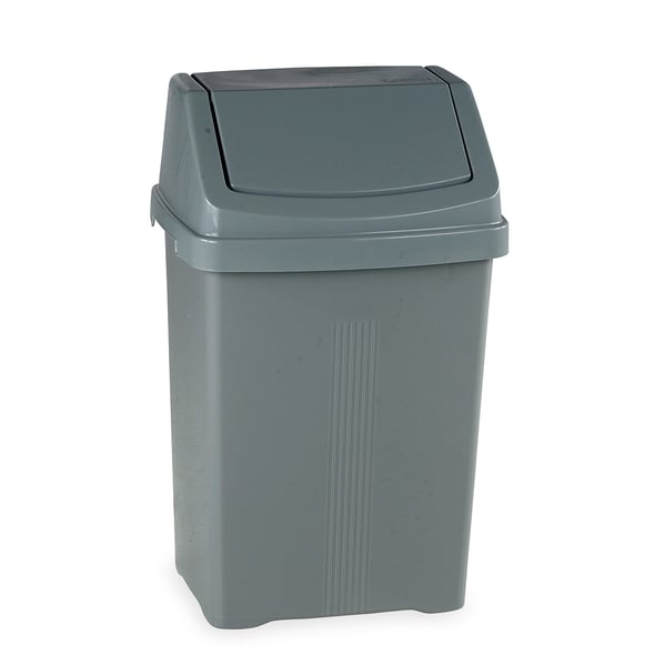 Plastic swing bin, 665x420x335 mm, 50 L, grey AJ Products