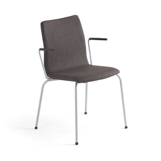 OTTAWA konferencijska stolica sa rukonaslonima, siva tkanina, siva
