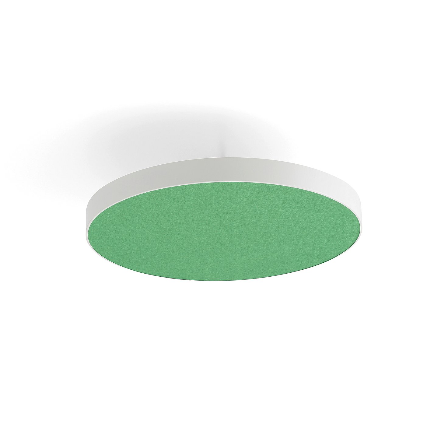 Acoustic ceiling panel GRACE, Ø 580 mm, 100 mm suspension, green AJ