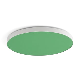 Acoustic ceiling mounted panel GRACE, Ø 780 mm, with magnet, green