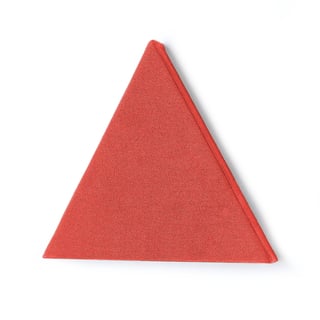 Ljudabsorbent POLY, triangel, 600x600x600x60 mm, orange